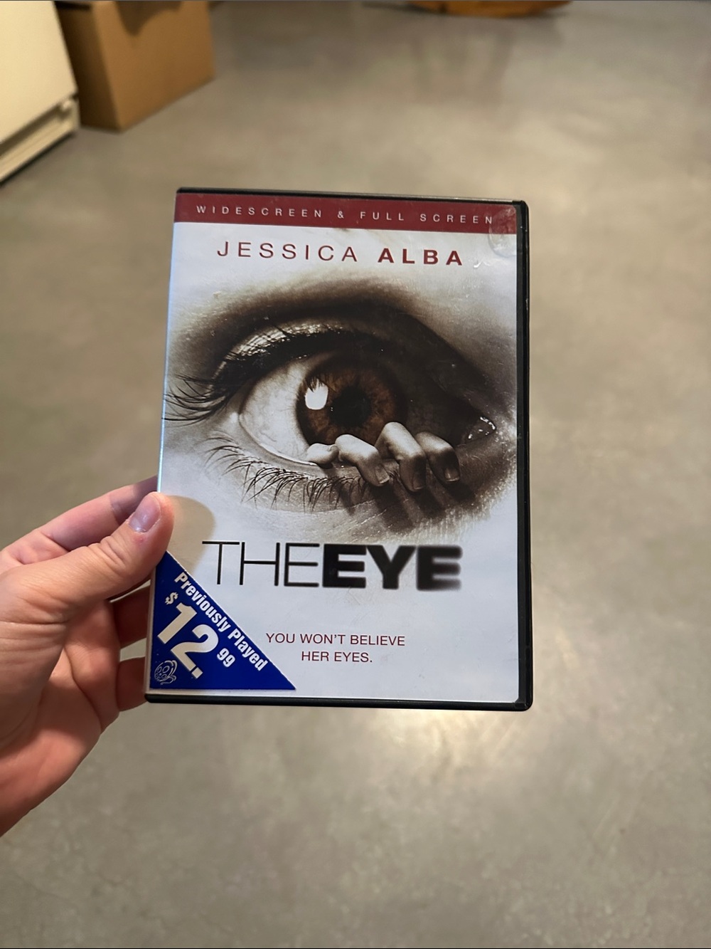 The Eye (Jessica Alba) DVD - White Cover